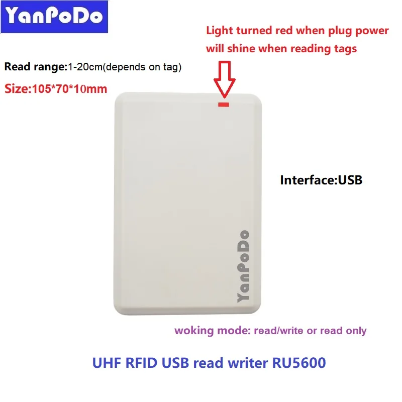 

Yanpodo USB UHF RFID считыватель YPD-RU5600