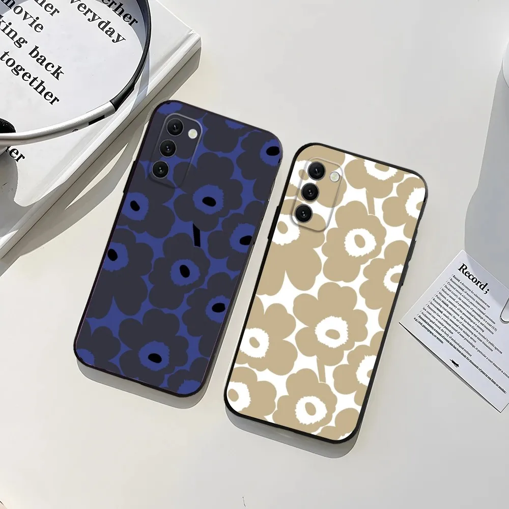 Чехол для телефона Flower U-Unikko Samsung Galaxy A13 A21s A22 A31 A32 A52 A53 A71 A80 A91 Мягкий защитный чехол