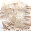 Summer Lace Dog Princess Dress Cotton Linen Breathable Pet Skirt Thin Soft Puppy Dresses Cute Bow Cat Skirts Pet Clothing 5