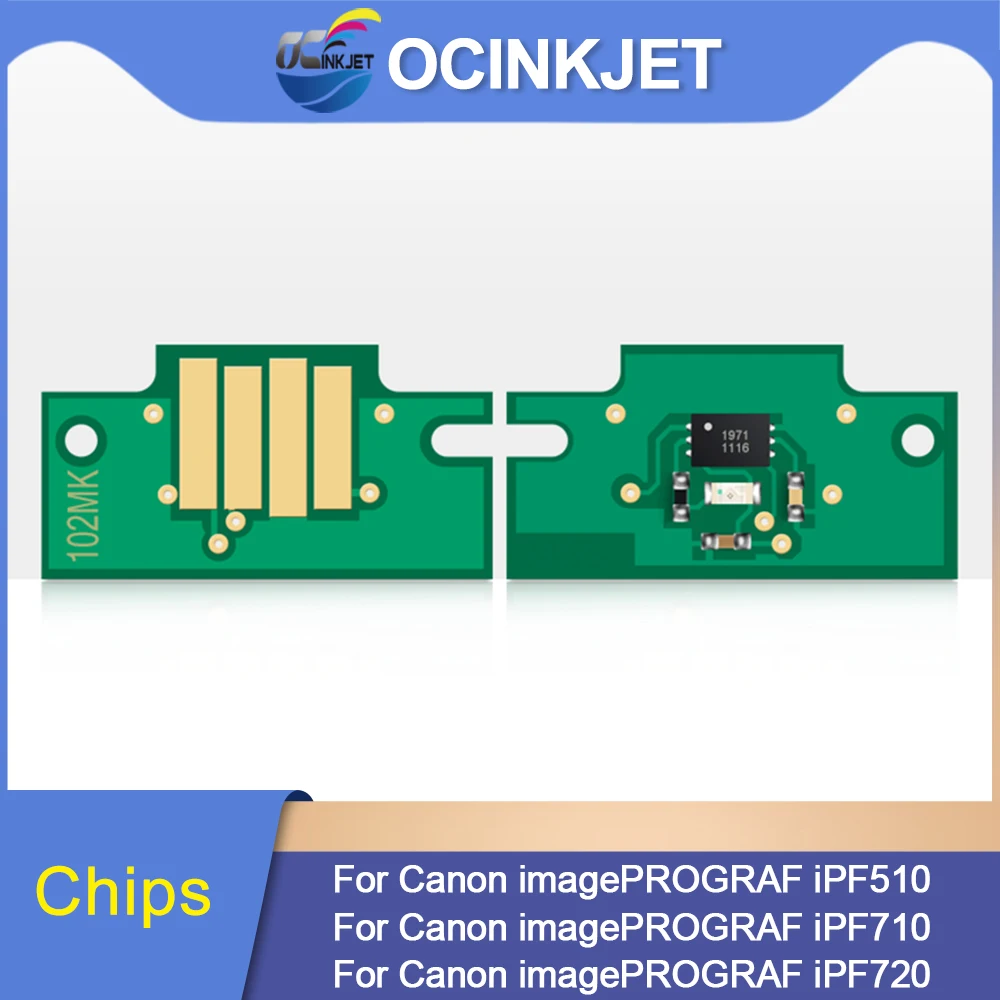 

OCINKJET чипы для чернильного картриджа, постоянные чипы для CANON, для Canon imagePROGRAF iPF510 iPF710 iPF720