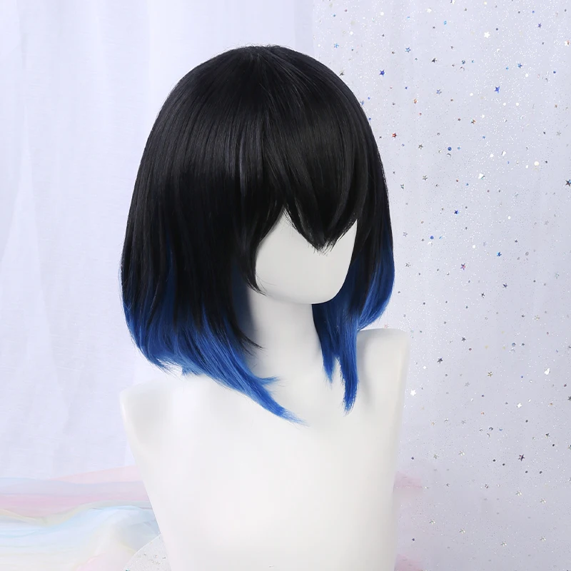 

Парик для косплея аниме хэшибира иносукэ, термостойкая синтетическая имитация волоса головы, для костюма Хэллоуина, с шапочкой