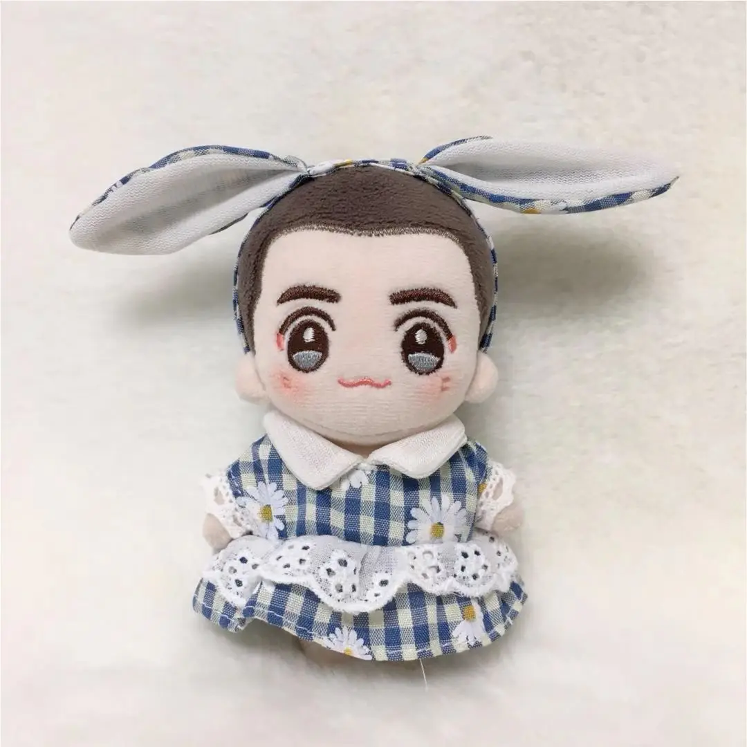 

10 cm normal body starfish universal cute rabbit ears doll clothes not for sale dolls