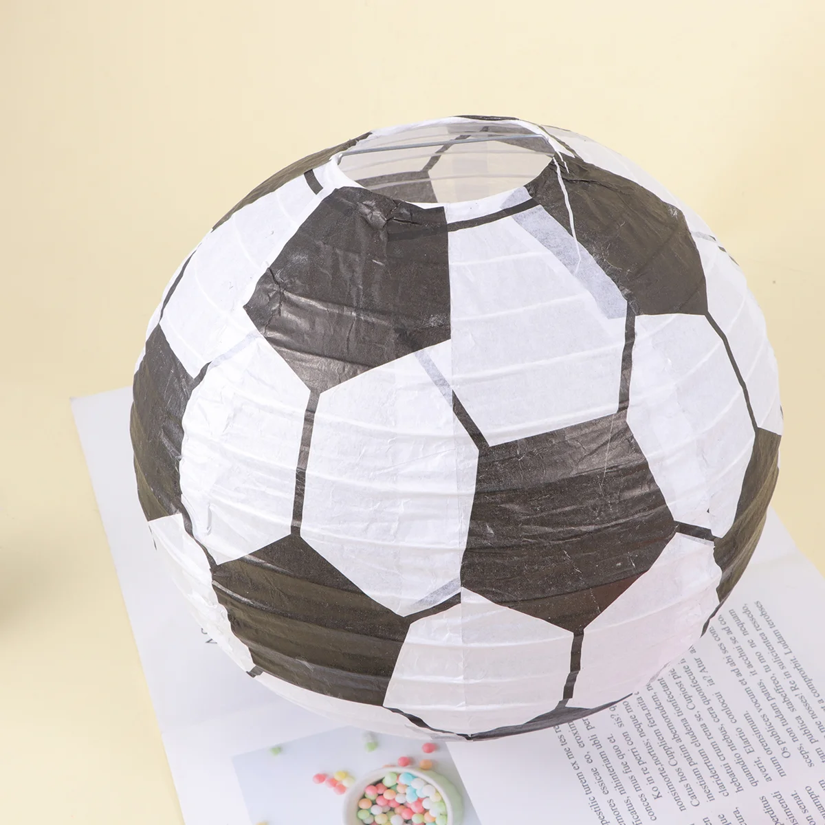 

Paper Soccer Party Lantern Lanterns Decorations Football Hanging Supplies Birthday Decoration Japanese Chinese Themed Kids