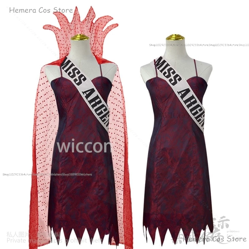 Аниме Новый костюм на Хэллоуин Косплей из фильма ужасов мисс Аргентина мертвецы