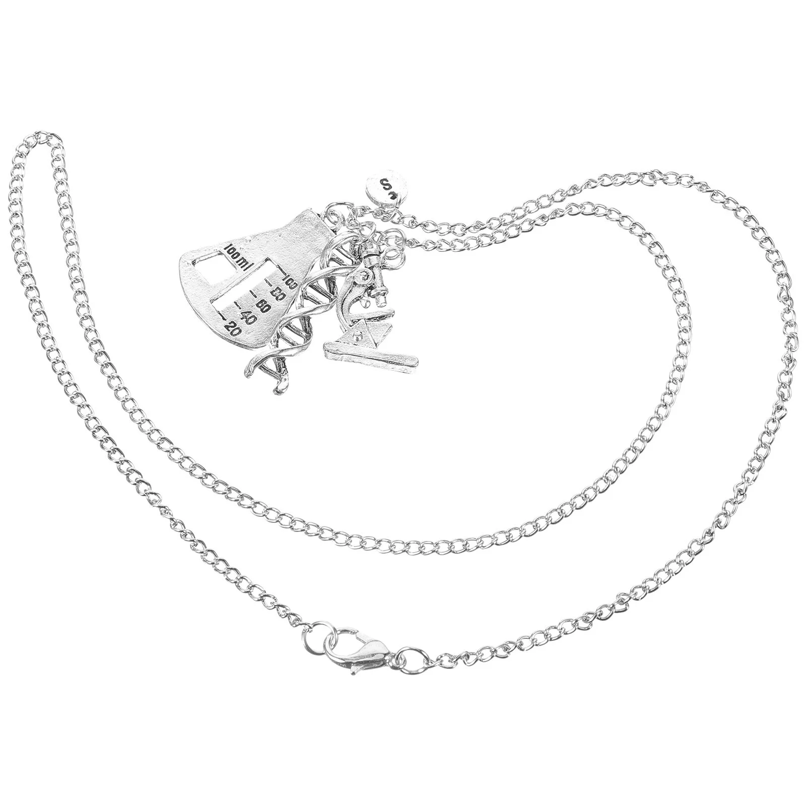 

Necklace Science Lab Dna Microscope Jewelry Clavicle Spiral Graduation Laboratory Chain Technologist Gift Teachers Chemistry