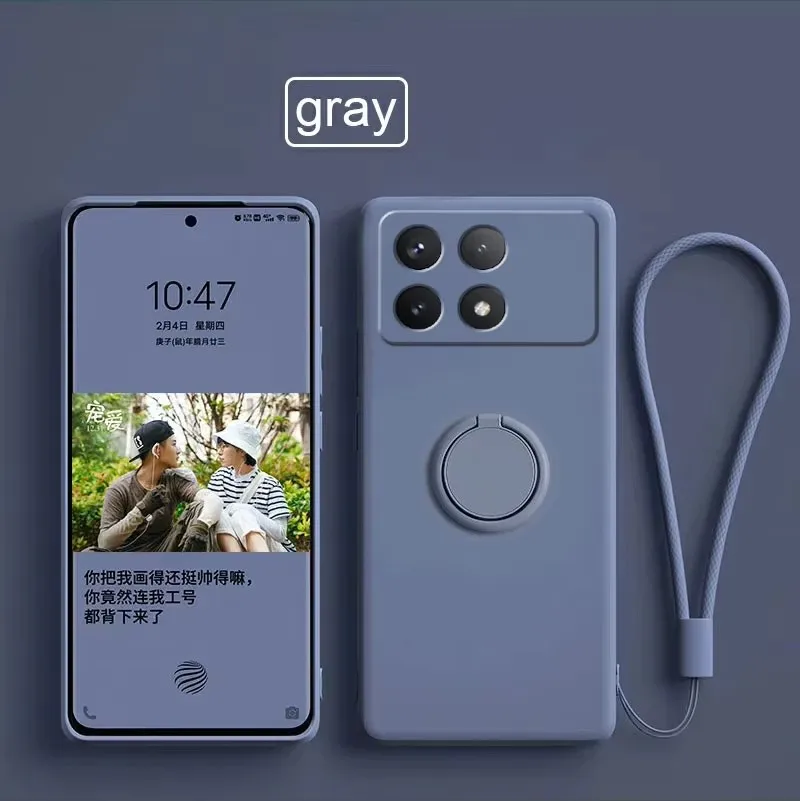 Роскошный жидкий силиконовый магнитный держатель-подставка для телефона XiaoMi Redmi 12C A5 A3 A2 Note 14 13 12 Pro Plus 11 10 9 задняя крышка (art.: 3920d313fccb5) - 3920d313fccb5
