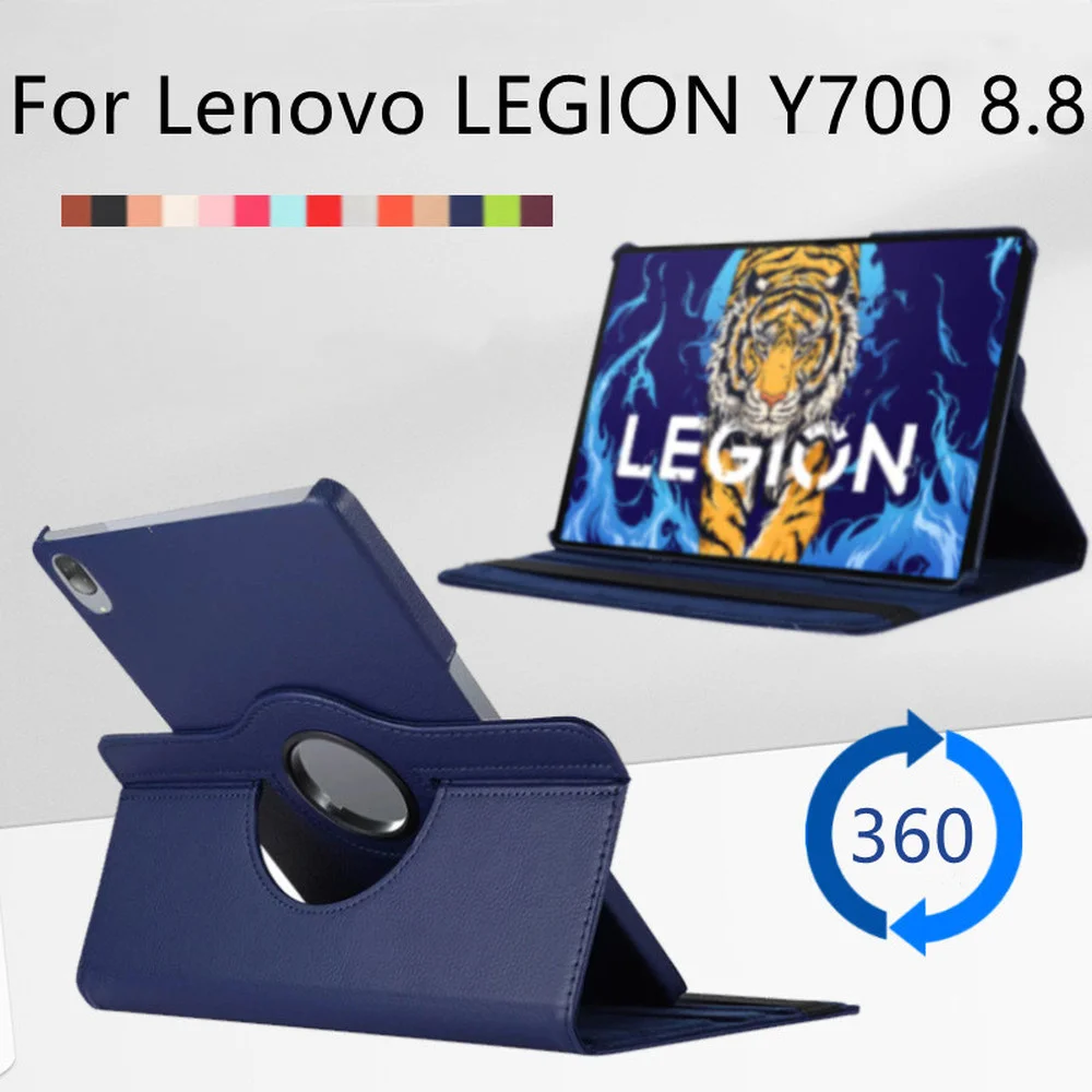 Case For Lenovo Legion Y700 Tablet 360 Degree Rotating sleep wake-up Funda For Lenovo Y700 TB-9707F 8.8