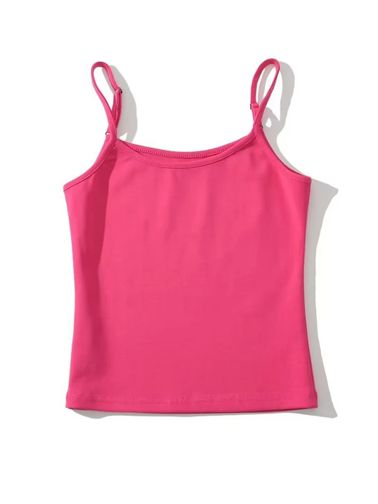 Флуоресцентные жилеты на бретельках Новинка лета 2024 модные сексуальные женские