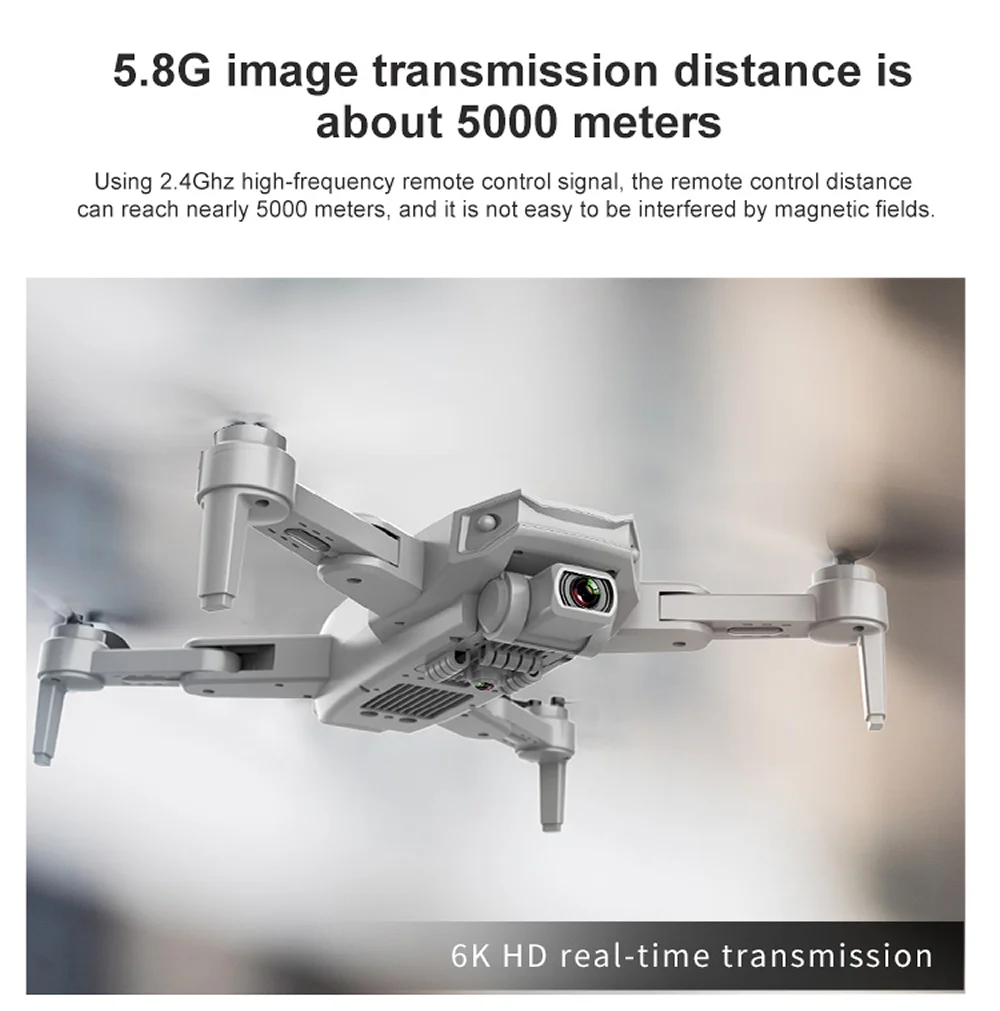 

GPS RC Drone with 6K HD Camera WIFI UAV Aerial Photography Remote Control Helicopter Quadcopter Aircraft High Quality 3km Flying