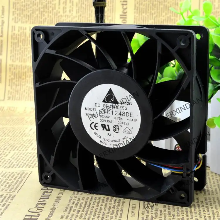

New 12038 12CM 48V 0.75A FFC1248DE Cooling Fan Assembly Kit