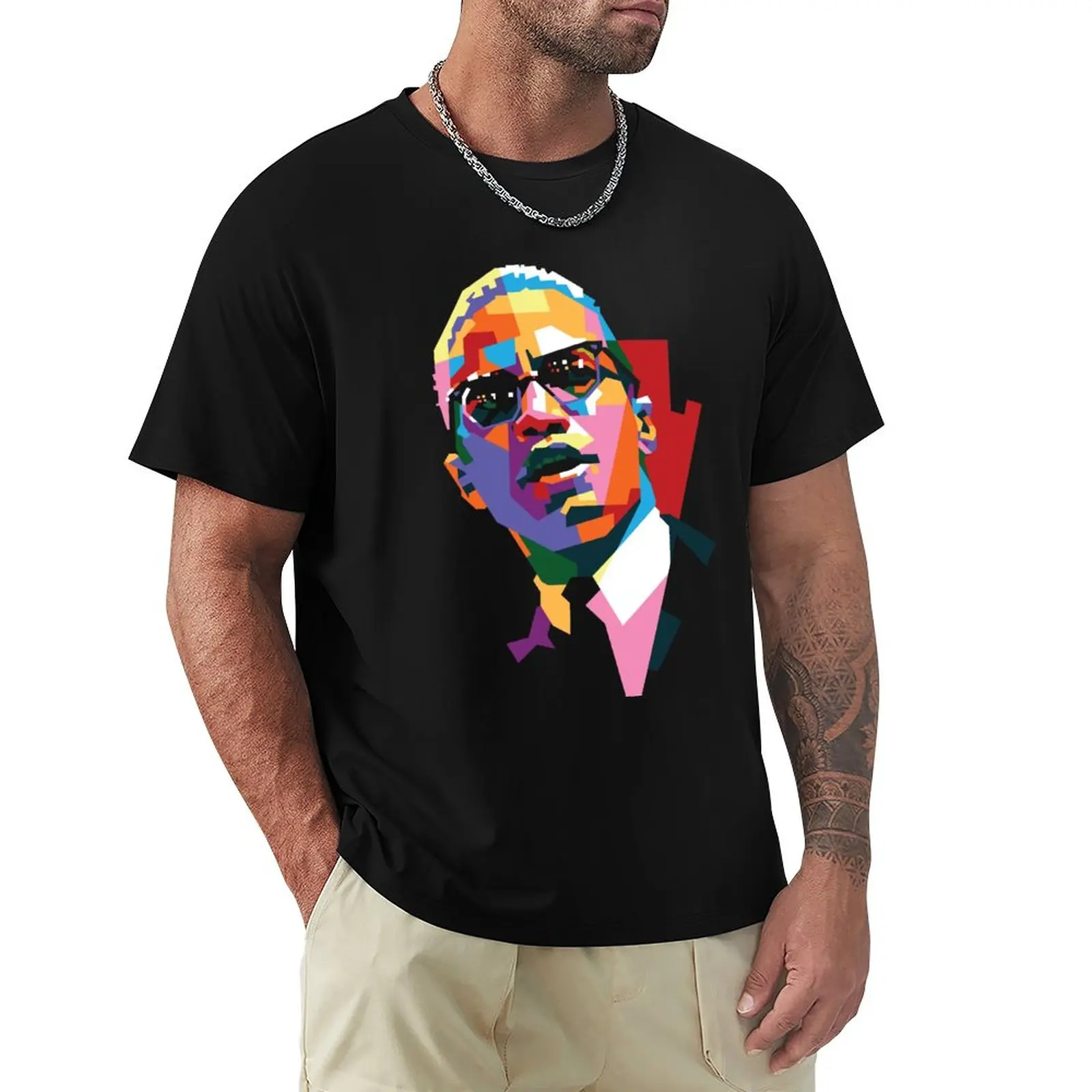 

Malcolm X T-Shirt o-neck t shirt sweat shirt customized t shirts humor t shirt shirt funny t shirts for men