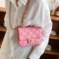 mini flap crossbody messenger bags for women 2022 fashion luxury brand designer pu leather travel chain simple shoulder bag hand