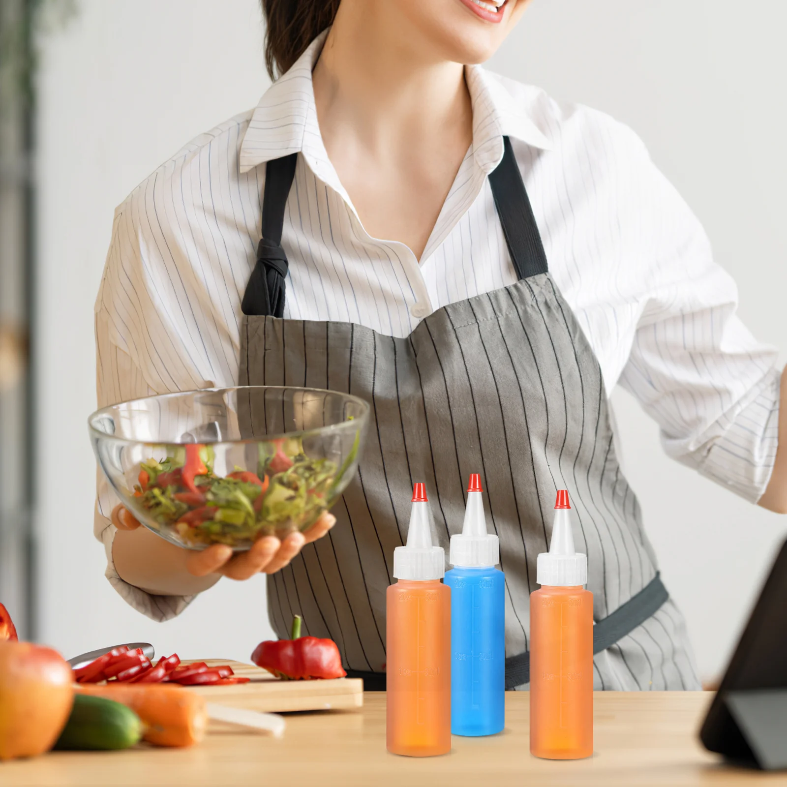 20 шт. пластиковые бутылки для соуса 60 мл