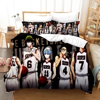kurokos basketball bedding set anime cartoon 3d duvet cover set comforter bed linen twin queen king single size dropshipping
