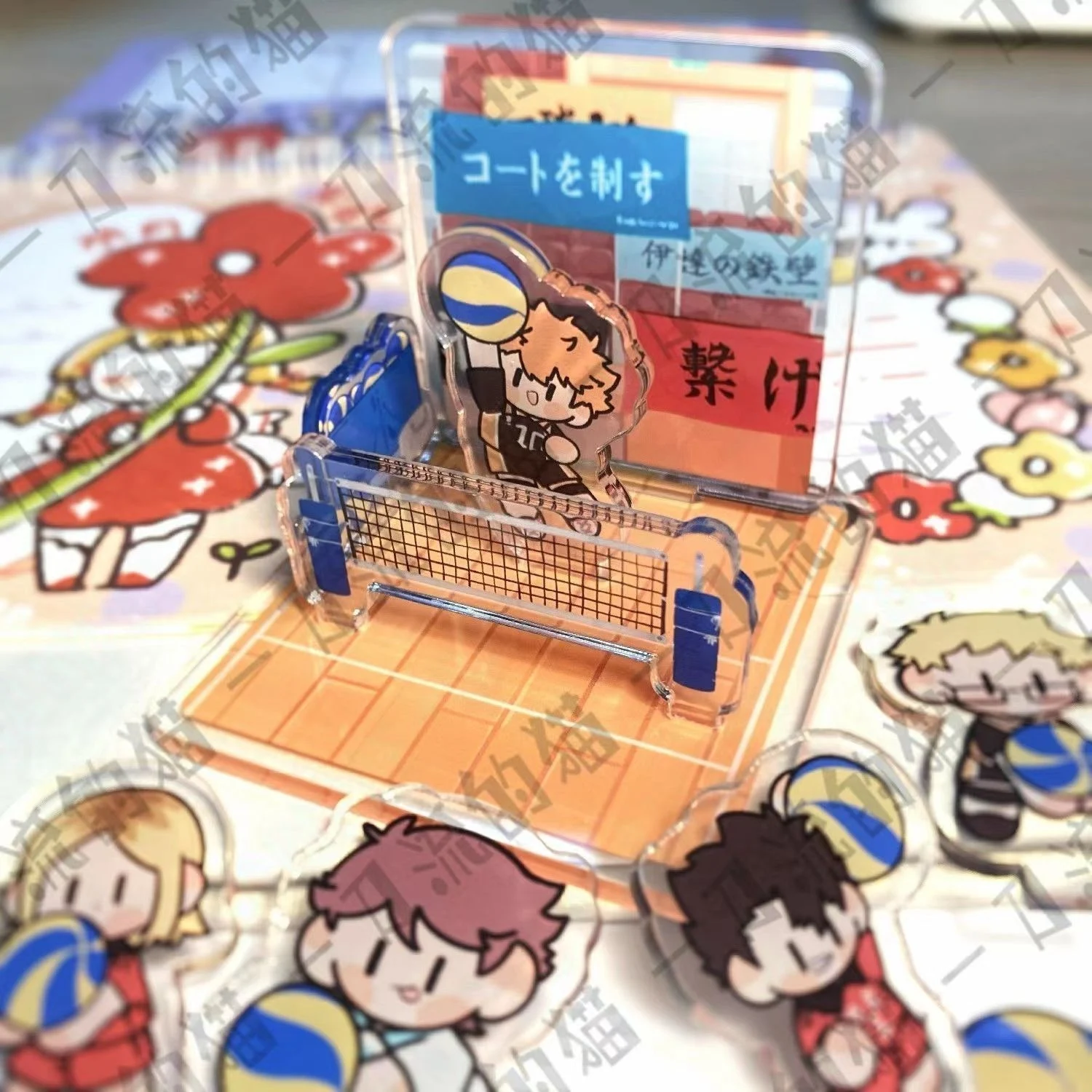 Аниме Haikyuu! Кэй Tsukishima Shoyo Hinata акриловая креативная сцена мини стоячий знак