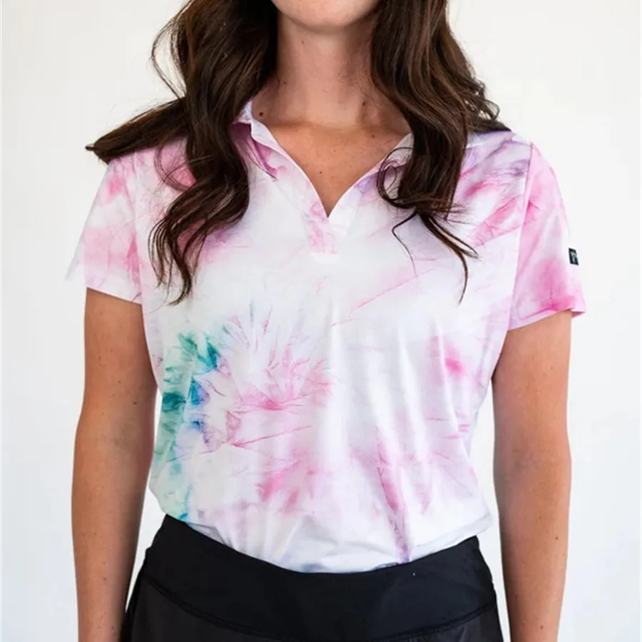 Women's outdoor sports shirt golf shirt T-shirt summer Polo fast drying breathable clothing casual sports F1 jersey Leisure