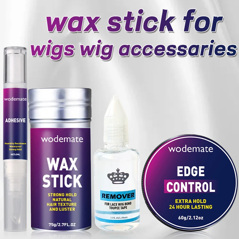 

Wax Stick for Wigs Strong Hold Lace Wig Glue Waterproof Edge Control Curly Hair Mousse Broken Hair Finishing Private Label 5ml