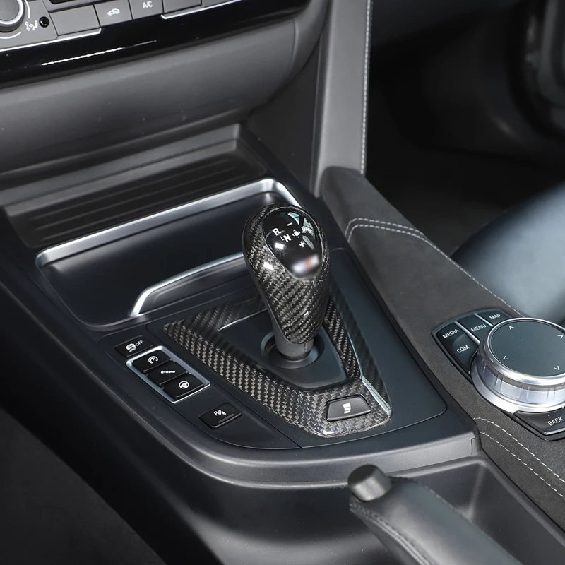 Для BMW M3 M4 F80 F82 F83 2014-2018 из настоящего углеродного волокна салон автомобиля рамка