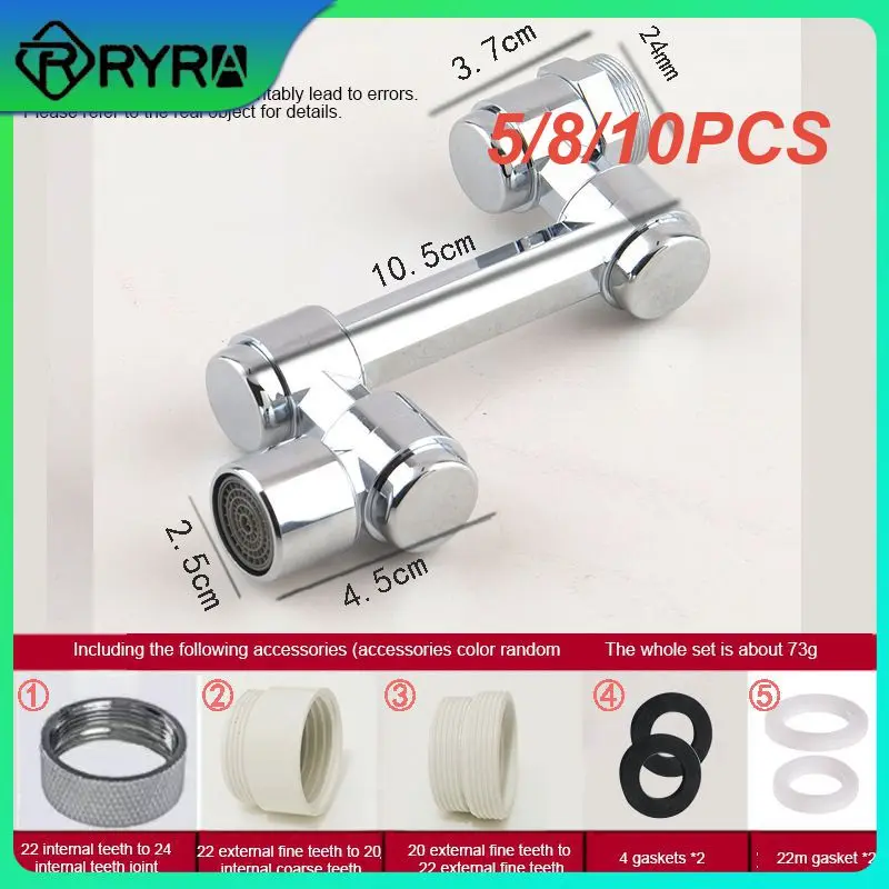 

5/8/10PCS Universal Splash Proof Sink Faucet Extender 360 Rotate Kitchen Washbasin Faucet Bubbler Nozzle For Kitchen Washbasin