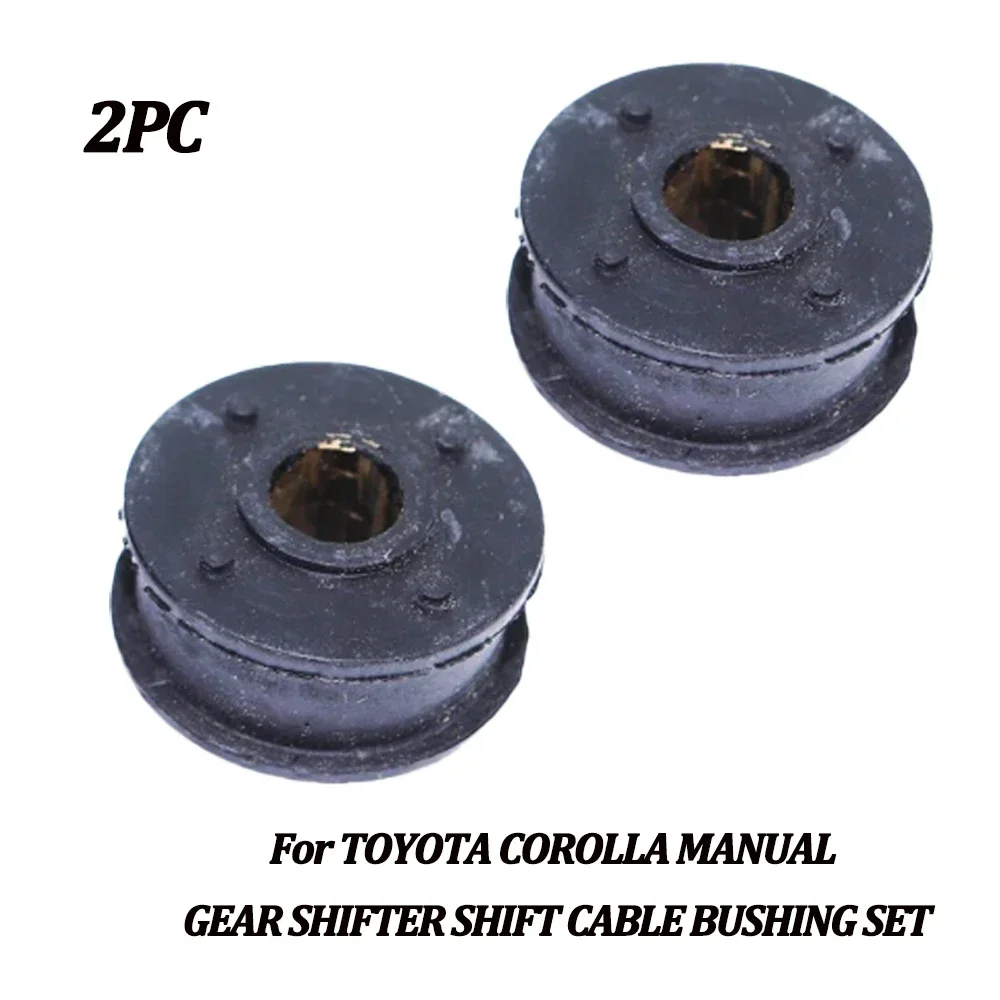 

2 шт. Ремкомплект троса переключения передач, рычаг переключения передач, втулки рычага переключения передач для Toyota Corolla 2004 5 и 6 SPEED
