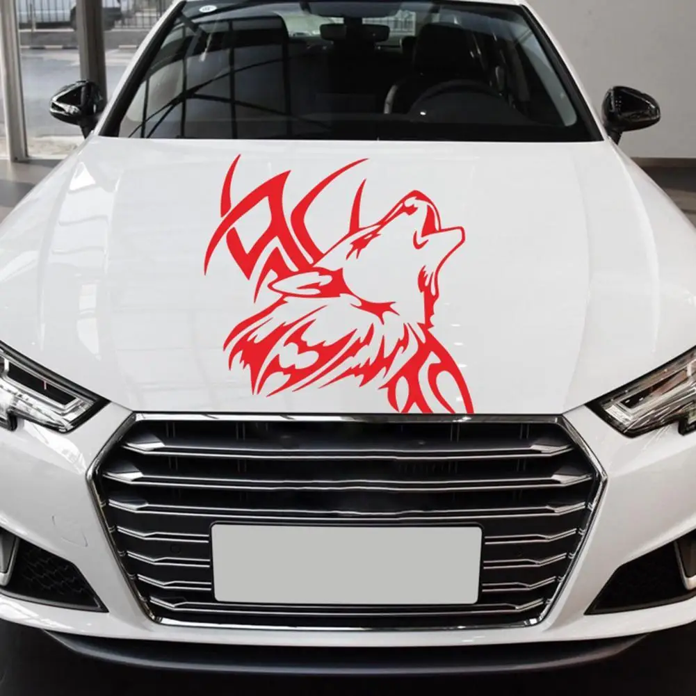 

Waterproof Exquisite Wolf Tribal Car Hood Vinyl Decal Eco-friendly Car Funny Sticker Delicate for ATV