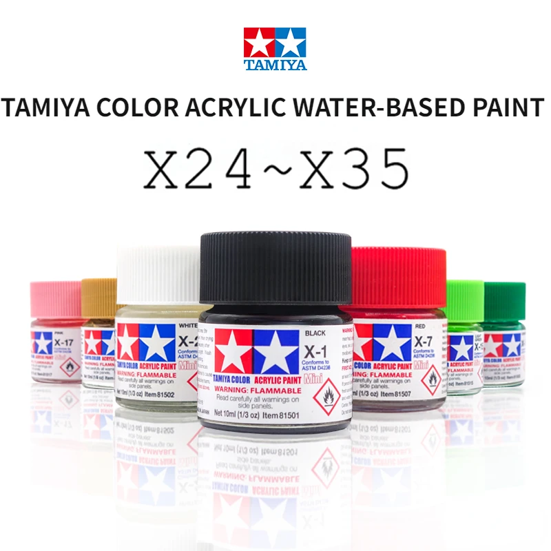 

10ml Tamiya Color Water-based Acrylic Paint Glossy Series For Car Model X24-35