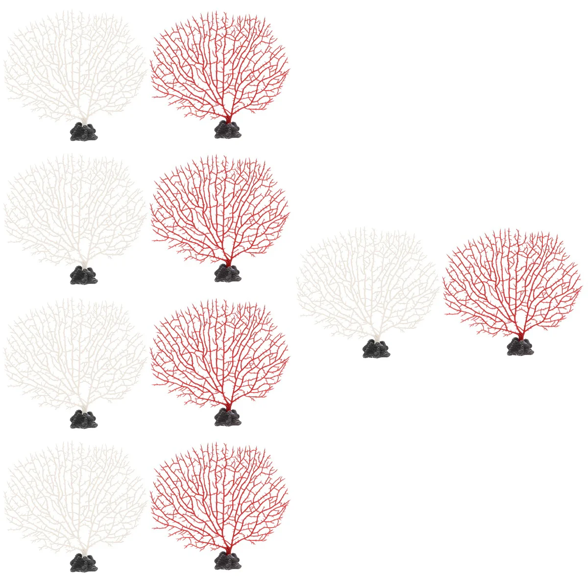 

10 Coral Ornament Sushi Plate Ornament Simulated Decoration Restaurant