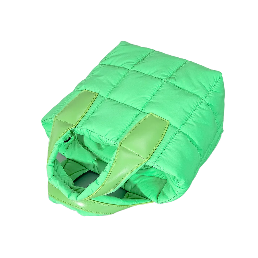 Nylon Shoulder Bag for Women with Soft Cotton and Down, Simple Women Tote Bag