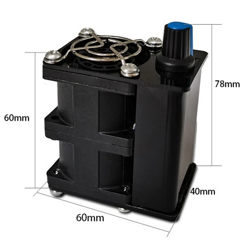 Мощный вентилятор с черным внешним блоком управления продолжительным