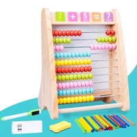writing board wooden multi function mathematics abacus arithmetic drawing board calculation frame educational toys for children