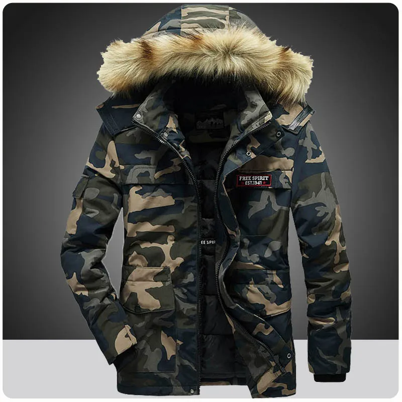 

Мужская зимняя камуфляжная куртка с капюшоном, водоотталкивающие ветровки, утепленная парка, зимнее лыжное Походное пальто, Мужская брендовая одежда