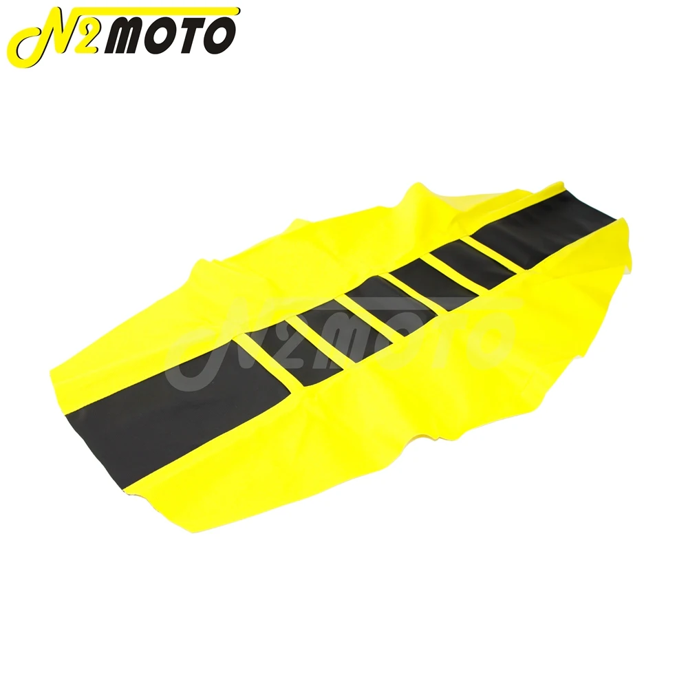 

Чехол на сиденье для мотокросса и эндуро, черный и желтый чехол RM 125, тяговый захват для Suzuki DR650, DRZ, RMZ, RM-Z, 650, 125, 250, 450