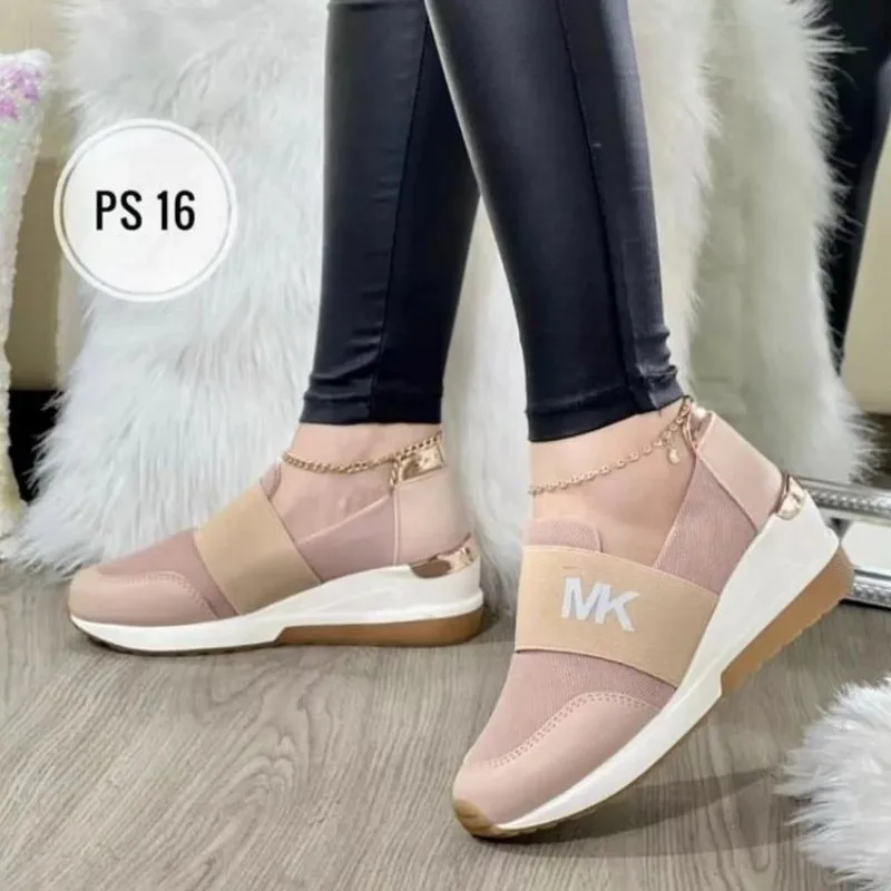Women's Sports Casual Shoes 2023 New Autumn Large New Wedge Heel Casual Fashion Women's Shoes Women Sneakers