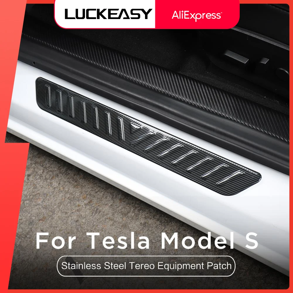 

For Tesla Model 3 model Y S Automotive Stainless Steel Front And Rear Door Sill Protective Covers Model3 2022 Door Sill Guard