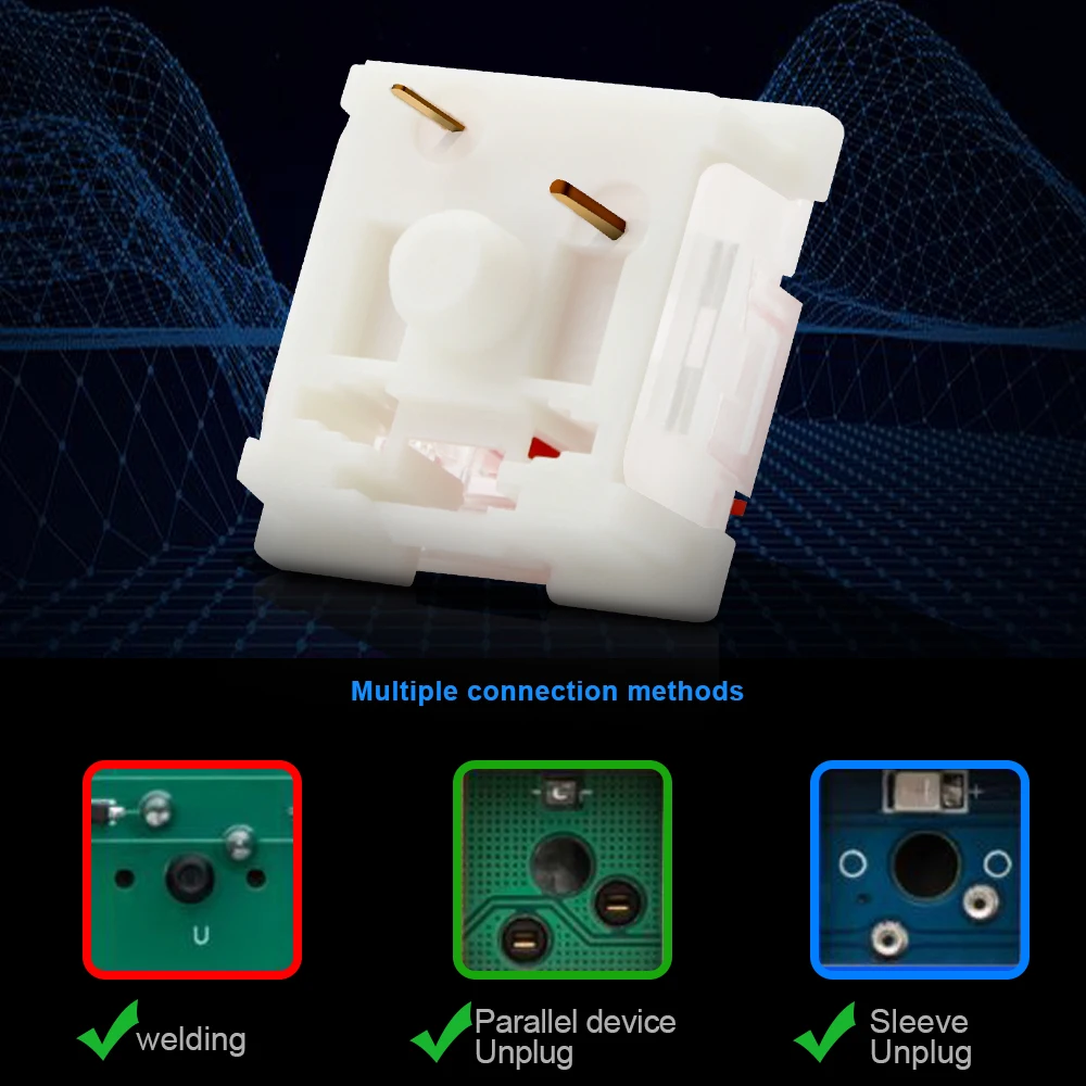 REDRAGON SMD RGB Outemu MX низкопрофильный переключатель на половину высоты 8 0 3-контактный
