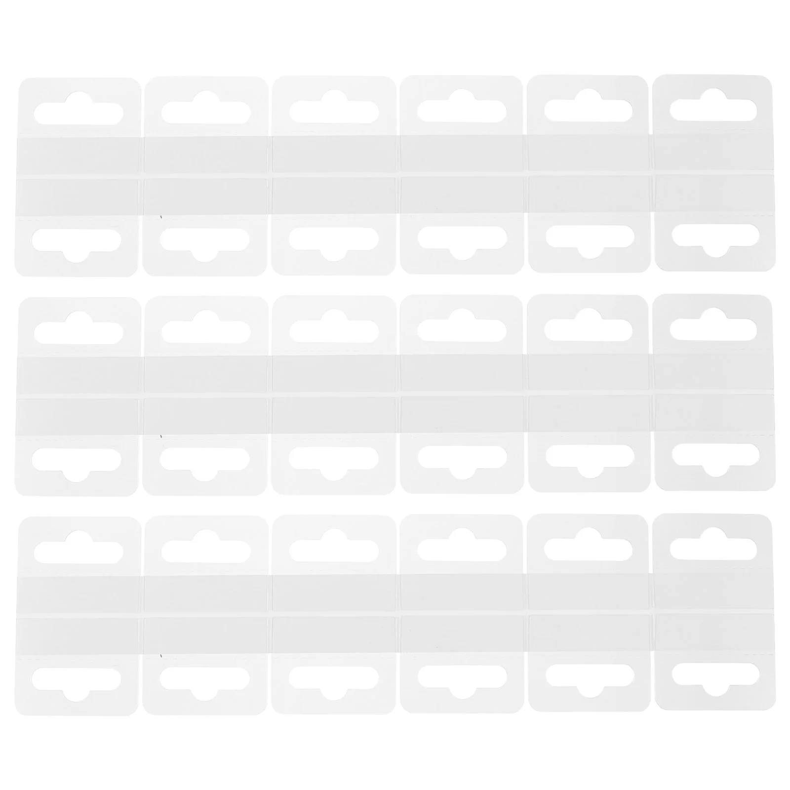 

100pcs Retail Display Tabs Pvc Display Hanging Tabs Clear Self Adhesive Hanging Tabs