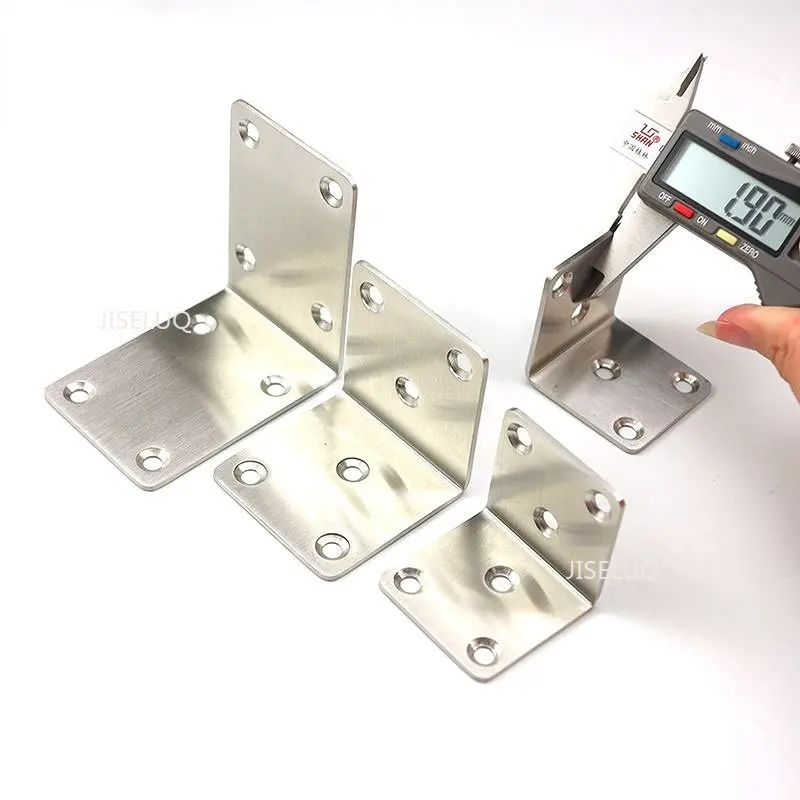 

Угловой фиксатор под прямым углом 90 градусов, Т-образный треугольный Железный угловой кронштейн из нержавеющей стали, L-образный угловой разъем для мебели