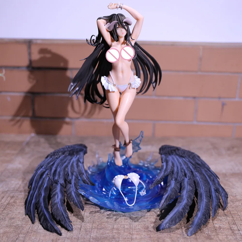 

32cm Overlord Albedo Sexy Anime Figure Albedo Swimsuit Action Figure F:NEX OVERLORD Albedo Yukata so-bin Figure Adult Model Toys