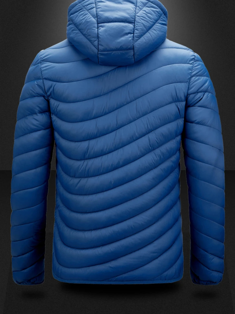 Autumn And Winter Men's Multi-Pocket Lightweight Cotton Coat Leisure Can Remove The Collar Warm Coat Windproof Pie To Overcome