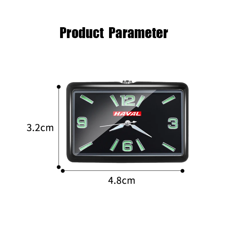 Светящиеся Безопасные Автомобильные маленькие квадратные часы приборной панели