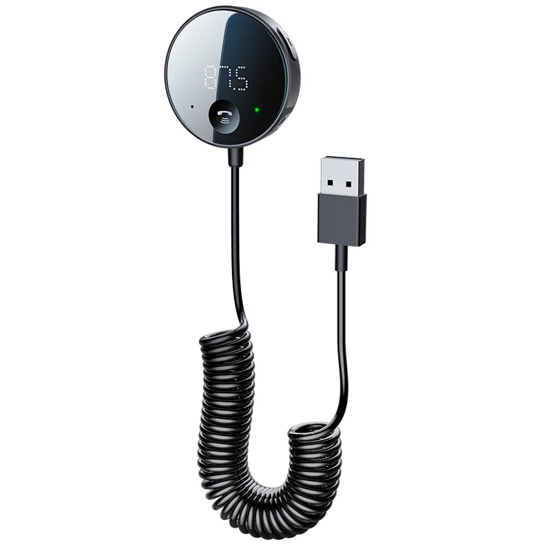 

FM-передатчик Extractme Bluetooth 5,0, автомобильный аудиопередатчик, беспроводной Bluetooth-адаптер, автомобильный комплект, громкая связь для телефона