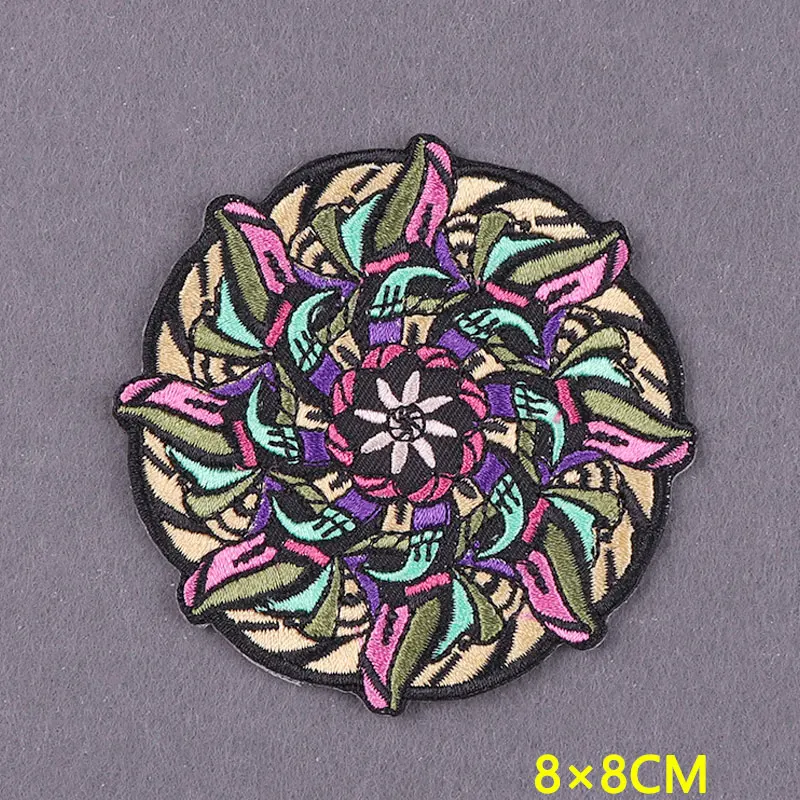 Патчи с вышивкой цветочные нашивки для одежды прозрачные полосы термоклейкие на