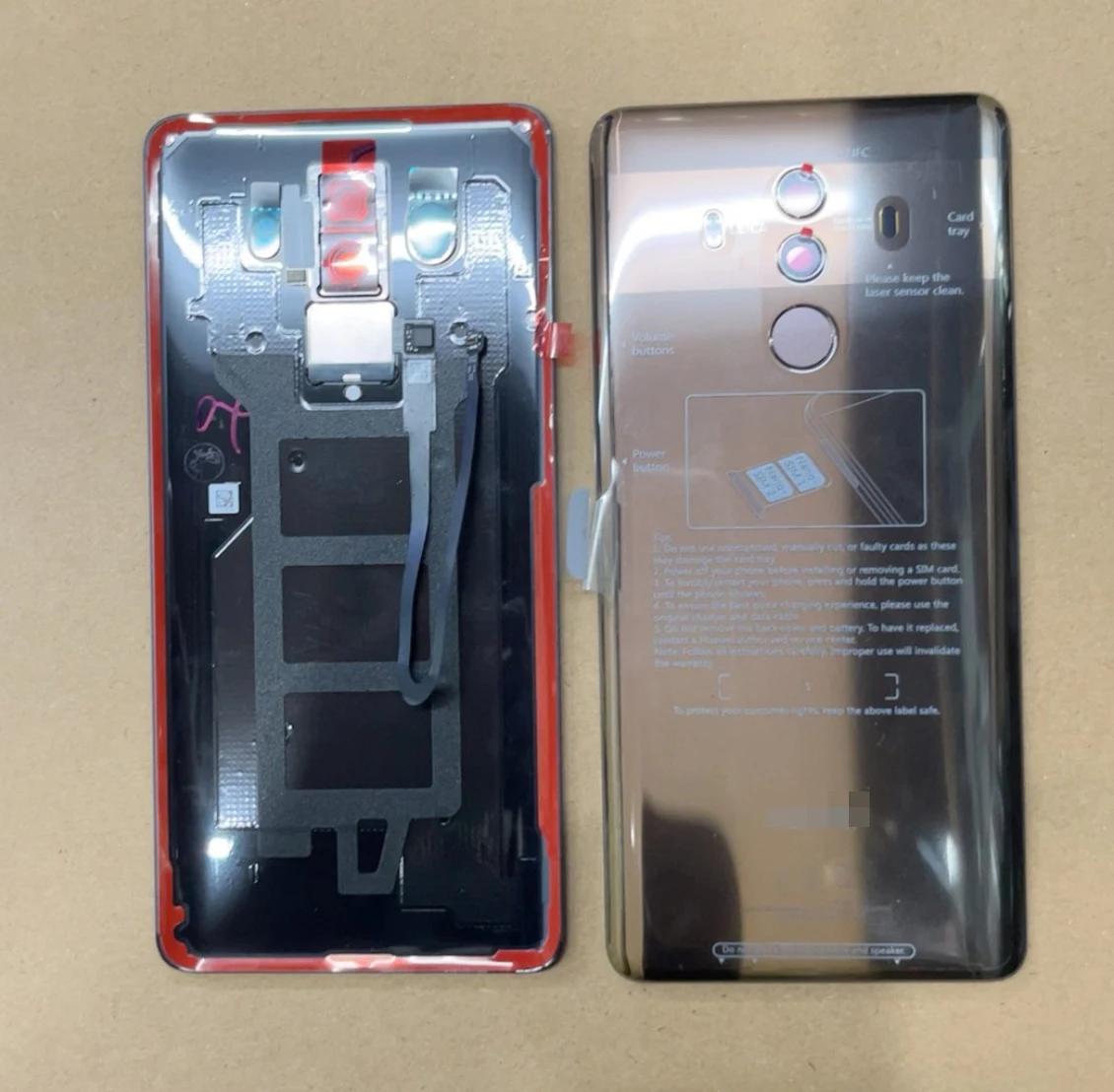 Оригинальная Крышка батарейного отсека для Huawei Mate 10 Pro задняя крышка телефона