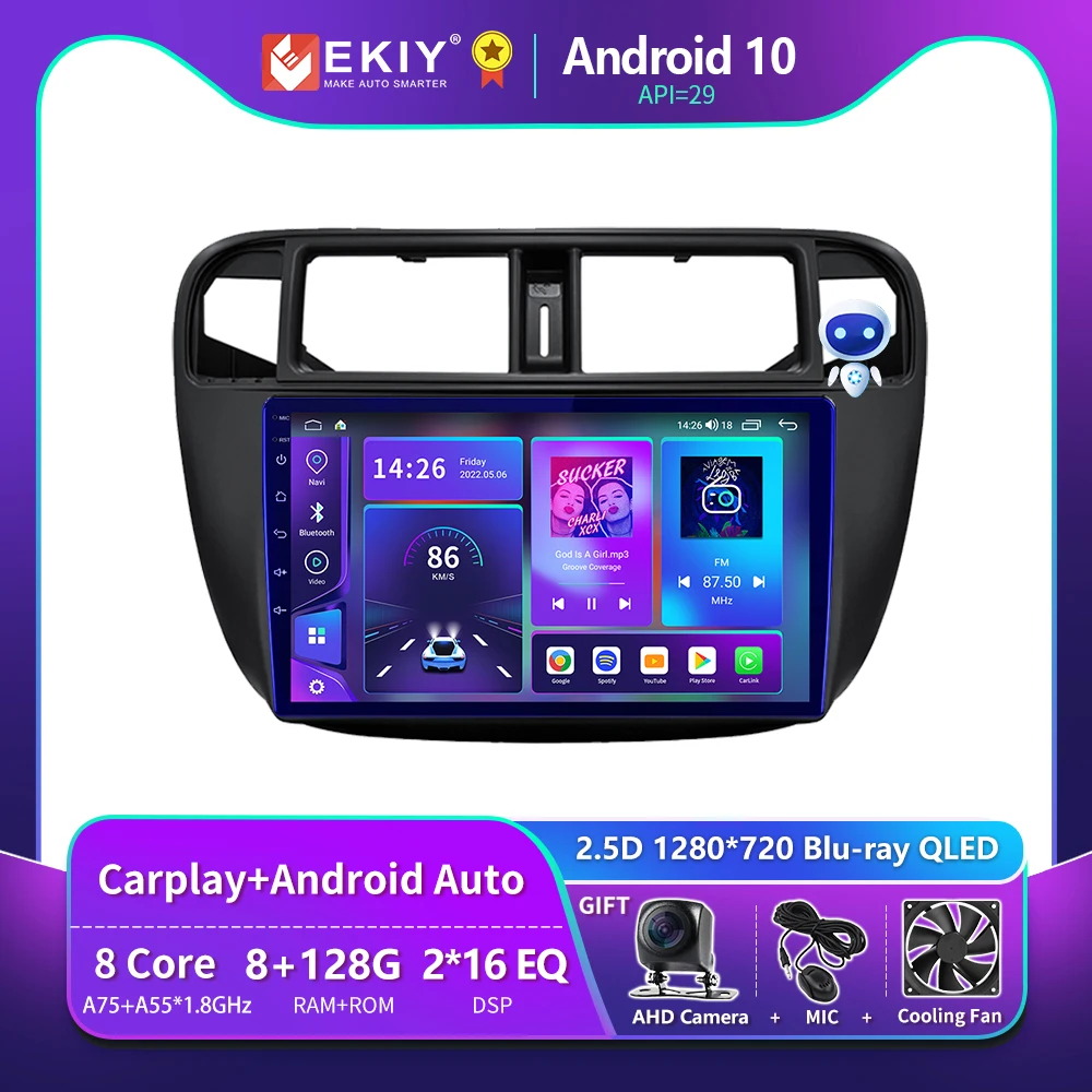 

EKIY T900 Blu-ray QLED For Honda Civic EJ EK EM 1995 - 2001 Car Radio Multimedia Video Player Navigation GPS Android Auto 2 Din