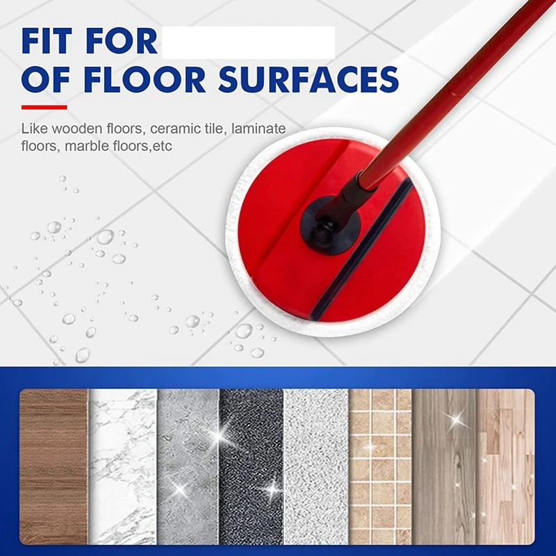 Cleaning Cloth For Sleeve VILEDA Spin &amp Clean 161822 Mop Accessories Pad