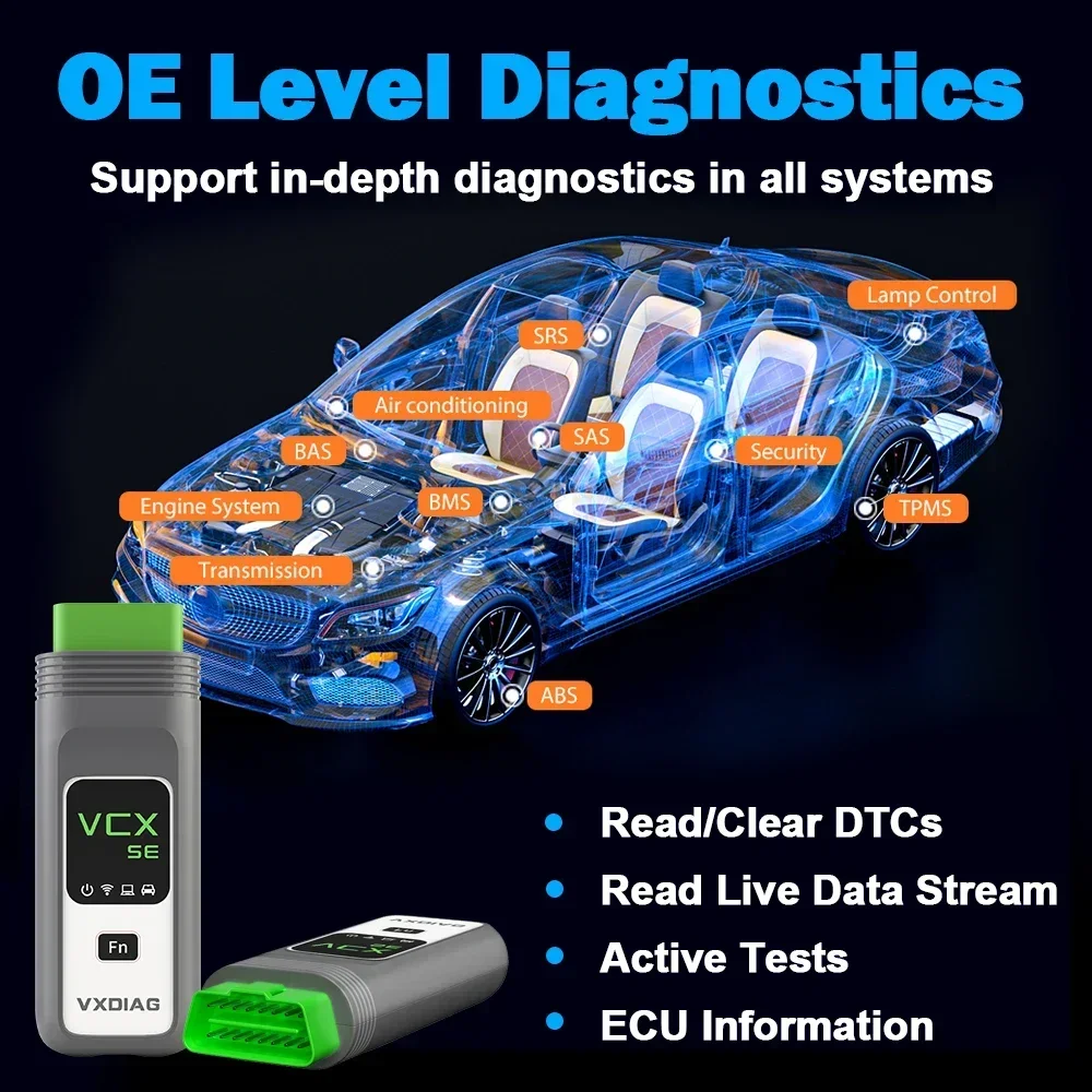 VXDIAG VCX SE для Mercedes Benz Car OBD2 диагностический инструмент MB Star C6 DoIP активный тест все системы диагностика кодирование программирование (art.: 3920cbb296d8e) - 3920cbb296d8e