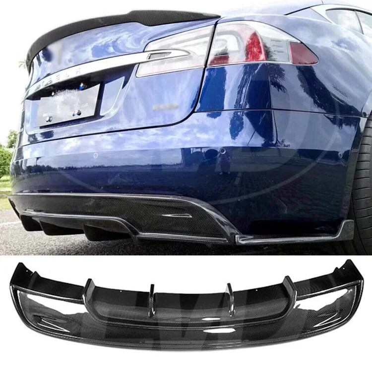 Задняя губа REVOZ из углеродного волокна для модели S 2017-2018 TESLA