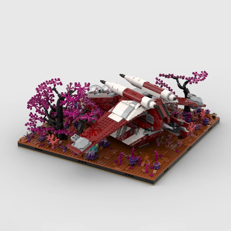 1204 шт. набор дисплеев Moc Diorama совместимый 75354 оружие корабля строительные блоки