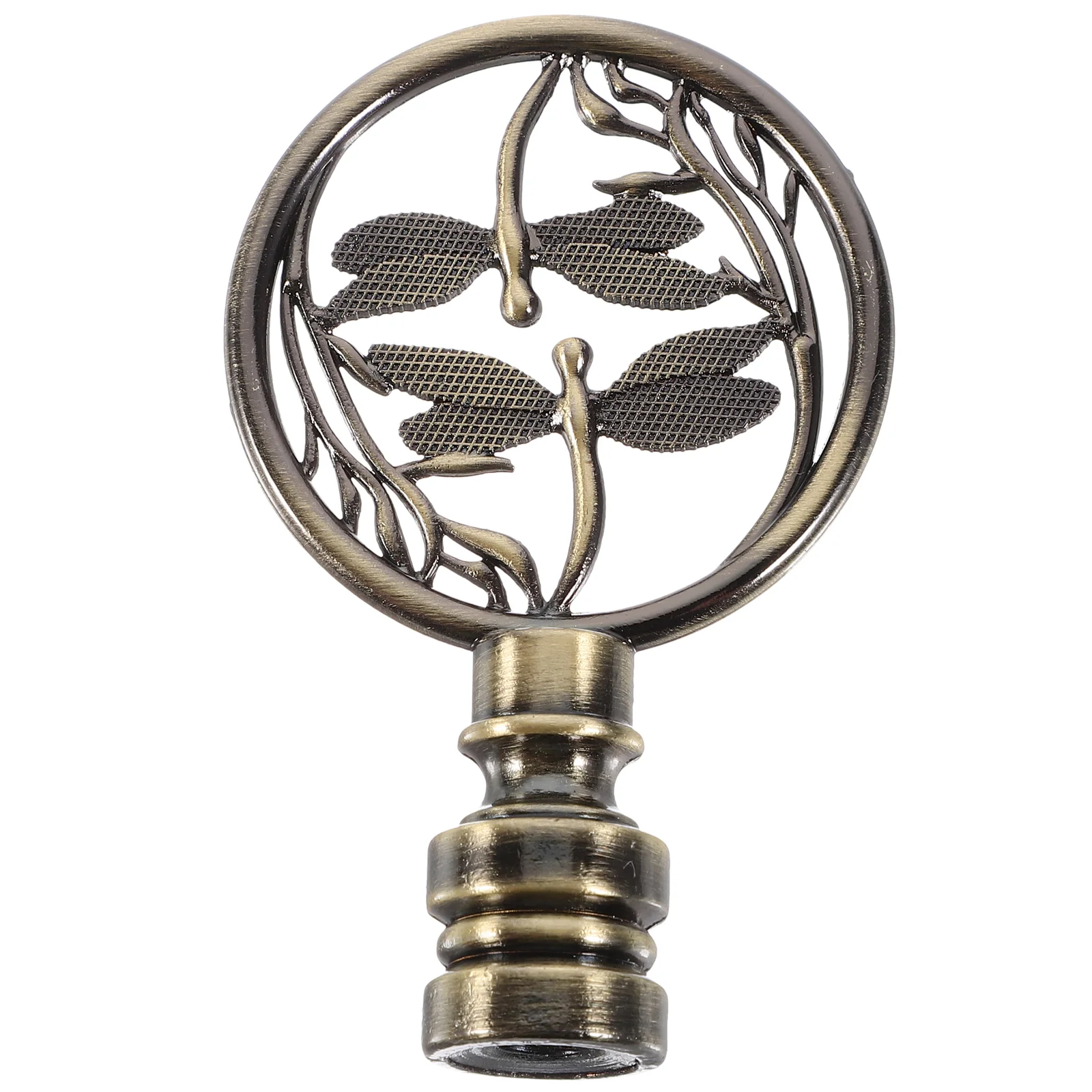 

Dragonfly Lamp Finial Cap Decorative Metal Lamp Finial Knob Decoration Easy Installation Lamp Finial Knob