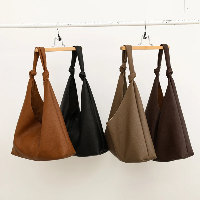 Luxury Brand Solid Hobo Bag 2023 Trend Women Large Soft Leather Designer Simple Handbags with Purses High Capacity Shoulder Bags